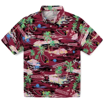 arizona cardinals flamingo retreat red hawaiian shirts best selling