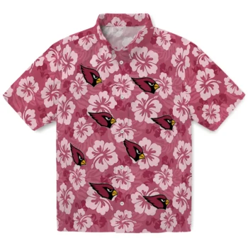 arizona cardinals hibiscus cluster red hawaiian shirts best selling