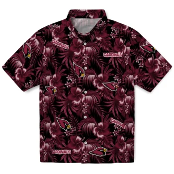 arizona cardinals hibiscus exotic red hawaiian shirts best selling