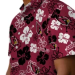 Arizona Cardinals Hawaiian Shirt – Hibiscus Flower Design
