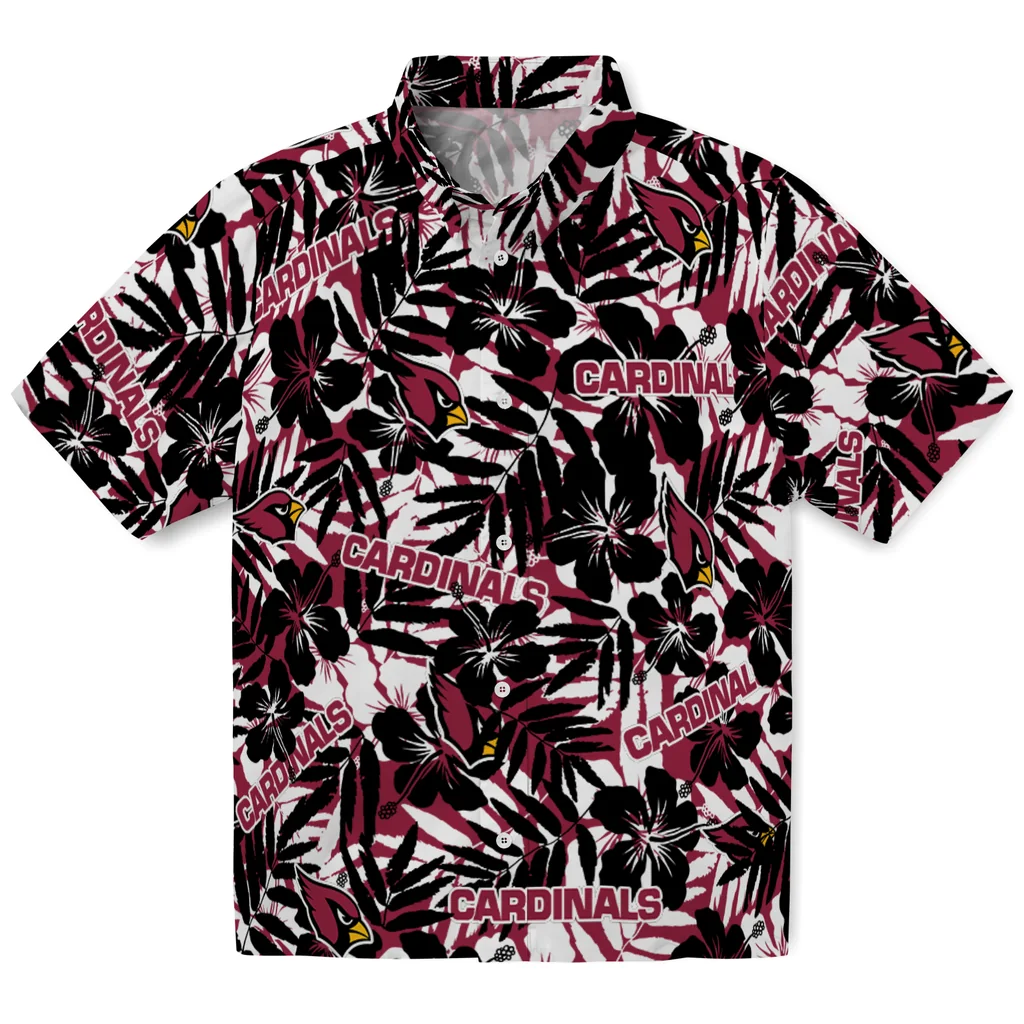 Arizona Cardinals Hawaiian Shirt - Hibiscus Overlay arizona cardinals hibiscus overlay hawaiian shirts best selling