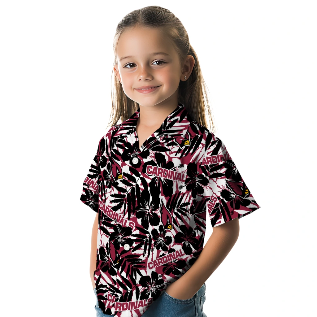 Arizona Cardinals Hawaiian Shirt - Hibiscus Overlay arizona cardinals hibiscus overlay hawaiian shirts premium grade