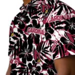 Arizona Cardinals Hawaiian Shirt – Hibiscus Overlay