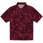 Arizona Cardinals Hawaiian Shirt – Leaf Outline