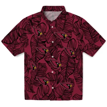 arizona cardinals leaf outline red hawaiian shirts best selling