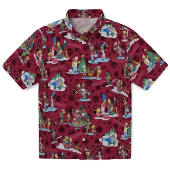 arizona cardinals simpsons christmas red hawaiian shirts best selling