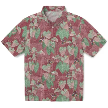 arizona coyotes anthurium overlay red hawaiian shirts best selling