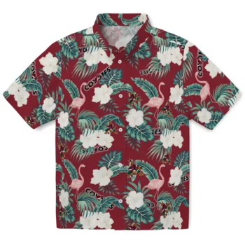 arizona coyotes flamingo palms red hawaiian shirts best selling