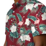 Arizona Coyotes Hawaiian Shirt – Flamingo and Hibiscus