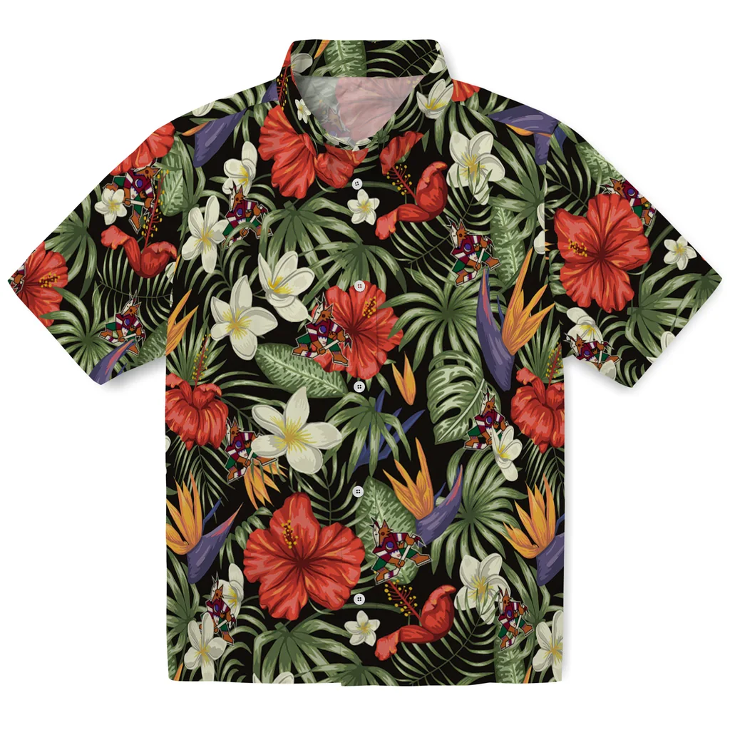 Arizona Coyotes Hawaiian Shirt - Hawaii Floral Hibiscus arizona coyotes hibiscus bird hawaiian shirts best selling