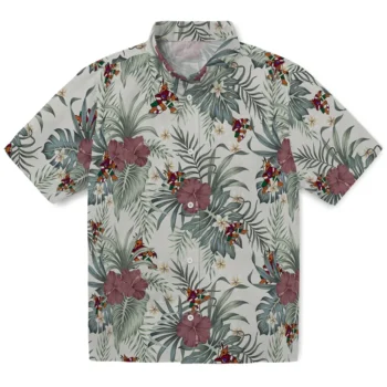 arizona coyotes hibiscus designs beige hawaiian shirts best selling
