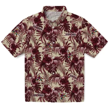 arizona coyotes hibiscus exotic red hawaiian shirts best selling