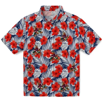 arizona coyotes hibiscus fiesta red royal blue hawaiian shirts best selling