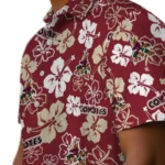 Arizona Coyotes Hawaiian Shirt – Hibiscus Flower Design