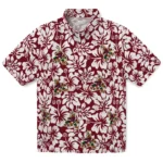 Arizona Coyotes Hawaiian Shirt – Hibiscus Motif