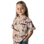 Arizona Coyotes Hawaiian Shirt – Hibiscus Overlay