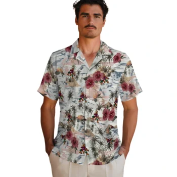 arizona coyotes hibiscus seaside white hawaiian shirts fashion forward