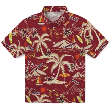 arizona coyotes palm tree island red hawaiian shirts best selling