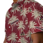 Arizona Coyotes Hawaiian Shirt – Palm Tree Motif