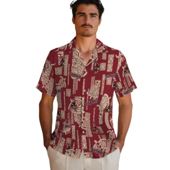 arizona coyotes turtle lines red hawaiian shirts fashion forward