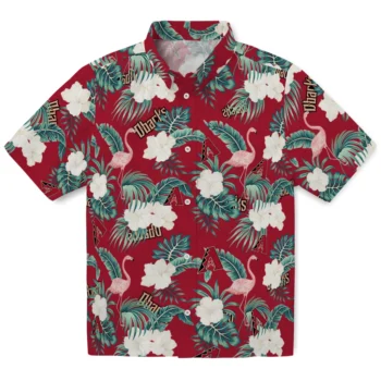 arizona diamondbacks flamingo palms red hawaiian shirts best selling