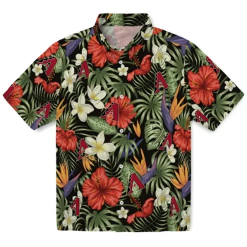 arizona diamondbacks hibiscus bird hawaiian shirts best selling