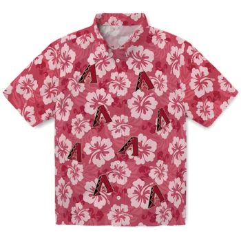 arizona diamondbacks hibiscus cluster red hawaiian shirts best selling