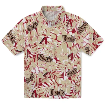 arizona diamondbacks hibiscus overlay hawaiian shirts best selling