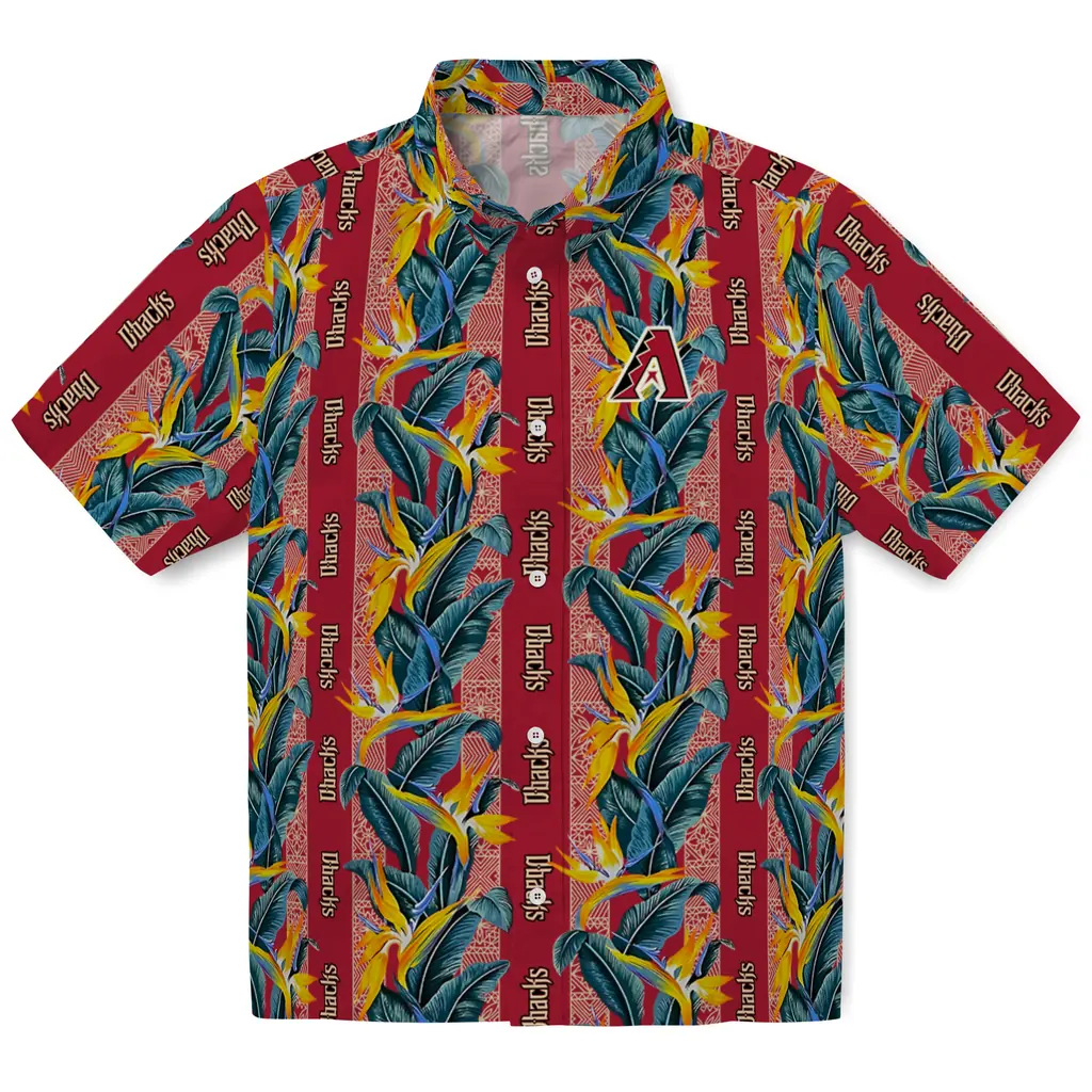Arizona Diamondbacks Hawaiian Shirt - Paradise Vines arizona diamondbacks paradise vines red hawaiian shirts best selling