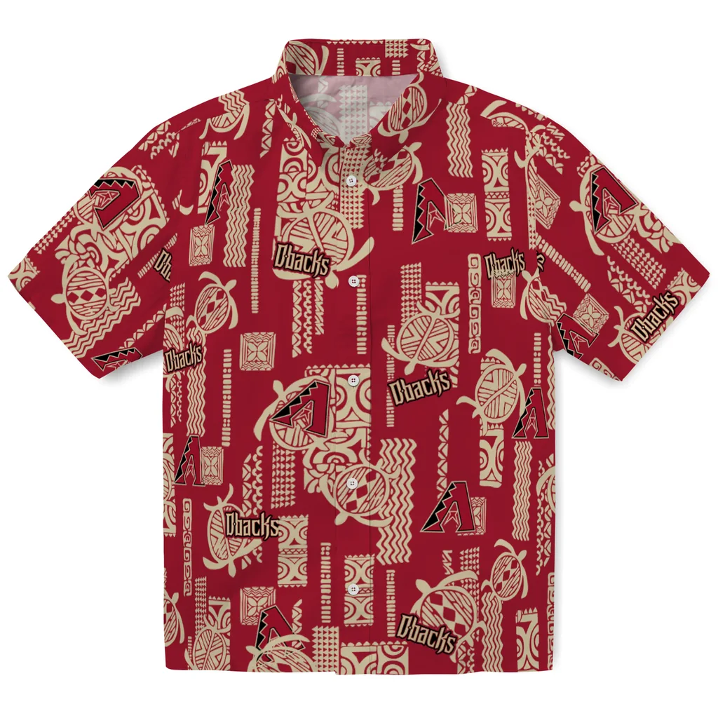 Arizona Diamondbacks Hawaiian Shirt - Turtle Lines arizona diamondbacks turtle lines red hawaiian shirts best selling