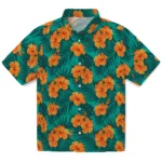 Arizona State Sun Devils Hawaiian Shirt – Hibiscus and Palm Leaves