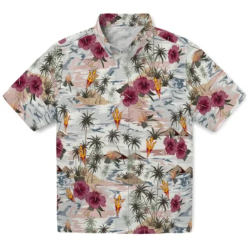 arizona state sun devils hibiscus seaside white hawaiian shirts best selling