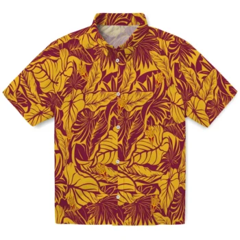 arizona state sun devils monstera layer maroon hawaiian shirts best selling