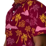Arizona State Sun Devils Hawaiian Shirt – Palm And Clouds