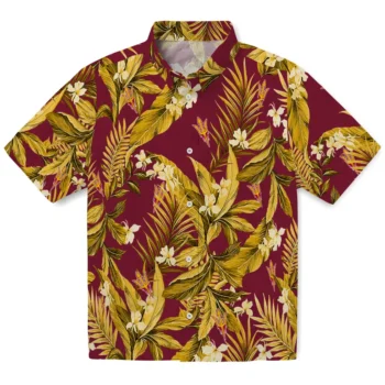 arizona state sun devils palm leaves maroon hawaiian shirts best selling