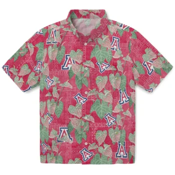 arizona wildcats anthurium overlay red hawaiian shirts best selling