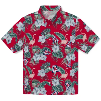 arizona wildcats flamingo palms red hawaiian shirts best selling