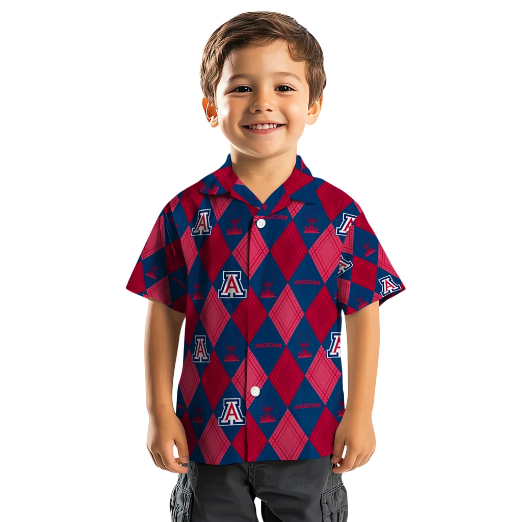Arizona Wildcats Hawaiian Shirt - Golfing Plaid arizona wildcats balloon plaid red hawaiian shirts top rated
