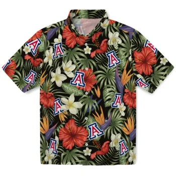 arizona wildcats hibiscus bird hawaiian shirts best selling
