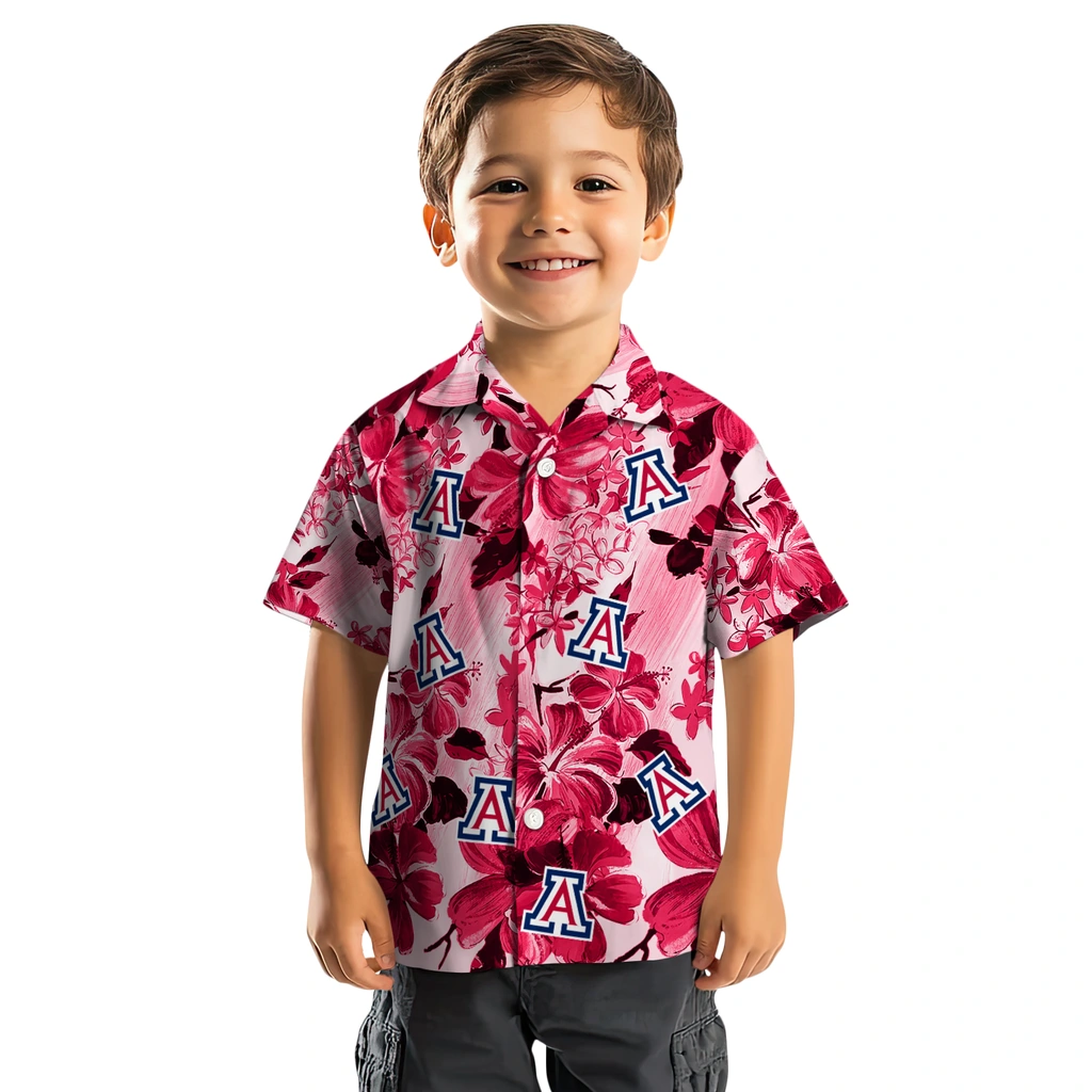 Arizona Wildcats Hawaiian Shirt - Hibiscus Arrangement arizona wildcats hibiscus arrangement red hawaiian shirts top rated