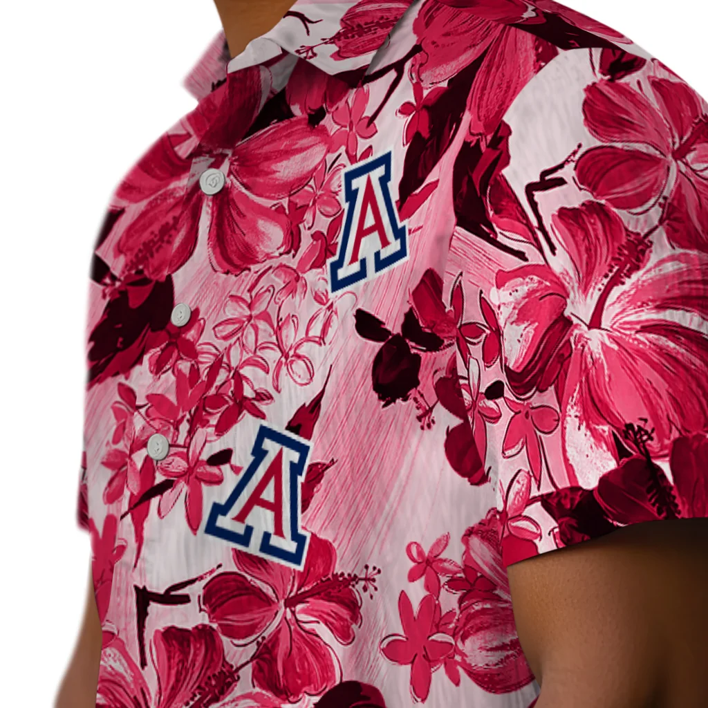 Arizona Wildcats Hawaiian Shirt - Hibiscus Arrangement arizona wildcats hibiscus arrangement red hawaiian shirts trendy