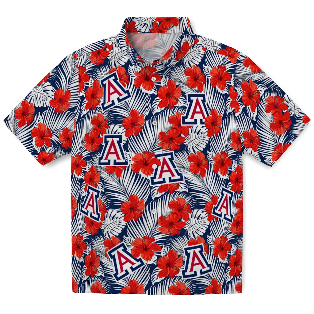 Arizona Wildcats Hawaiian Shirt - Hibiscus Fiesta arizona wildcats hibiscus fiesta red royal blue hawaiian shirts best selling
