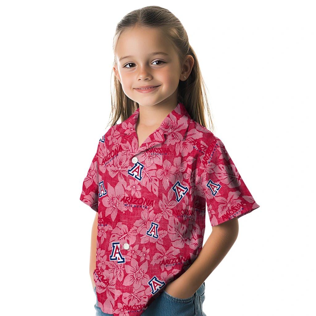 Arizona Wildcats Hawaiian Shirt - Hibiscus Oasis arizona wildcats hibiscus oasis red hawaiian shirts premium grade