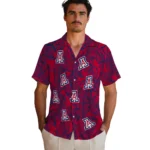 Arizona Wildcats Hawaiian Shirt – Leaf Outline