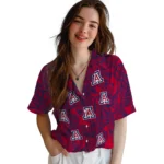 Arizona Wildcats Hawaiian Shirt – Leaf Outline