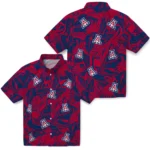 Arizona Wildcats Hawaiian Shirt – Monstera Layer