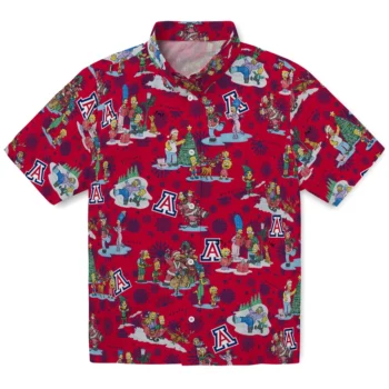 arizona wildcats simpsons christmas red hawaiian shirts best selling