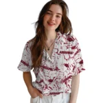 Arkansas Razorbacks Hawaiian Shirt – Hibiscus Overlay
