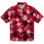 Arkansas State Red Wolves Hawaiian Shirt – Hibiscus Flower Design