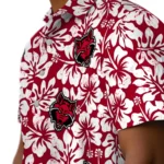 Arkansas State Red Wolves Hawaiian Shirt – Hibiscus Motif
